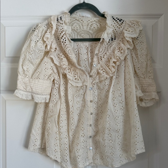 Love The Label Chic White Lace Blouse - Picture 2 of 10